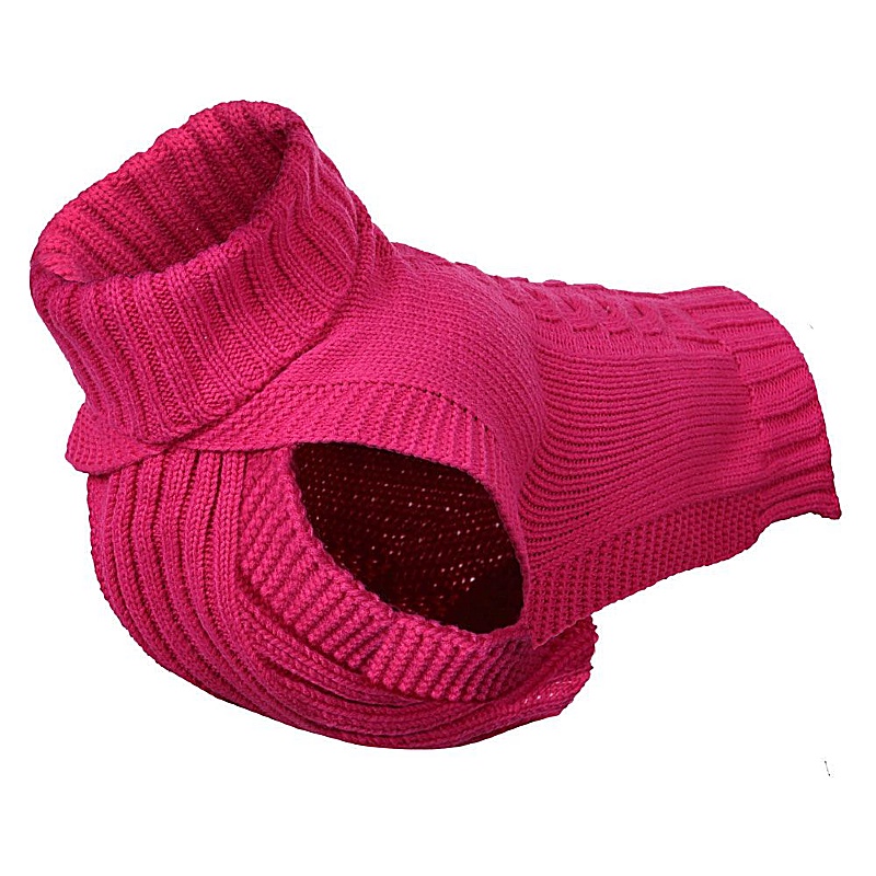 Rukka Cable Knit Dog Jumper Pink