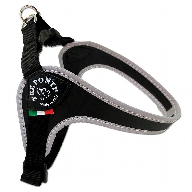 Treponti Easy Fit Classic Dog Harness with Adjustable Girth Black
