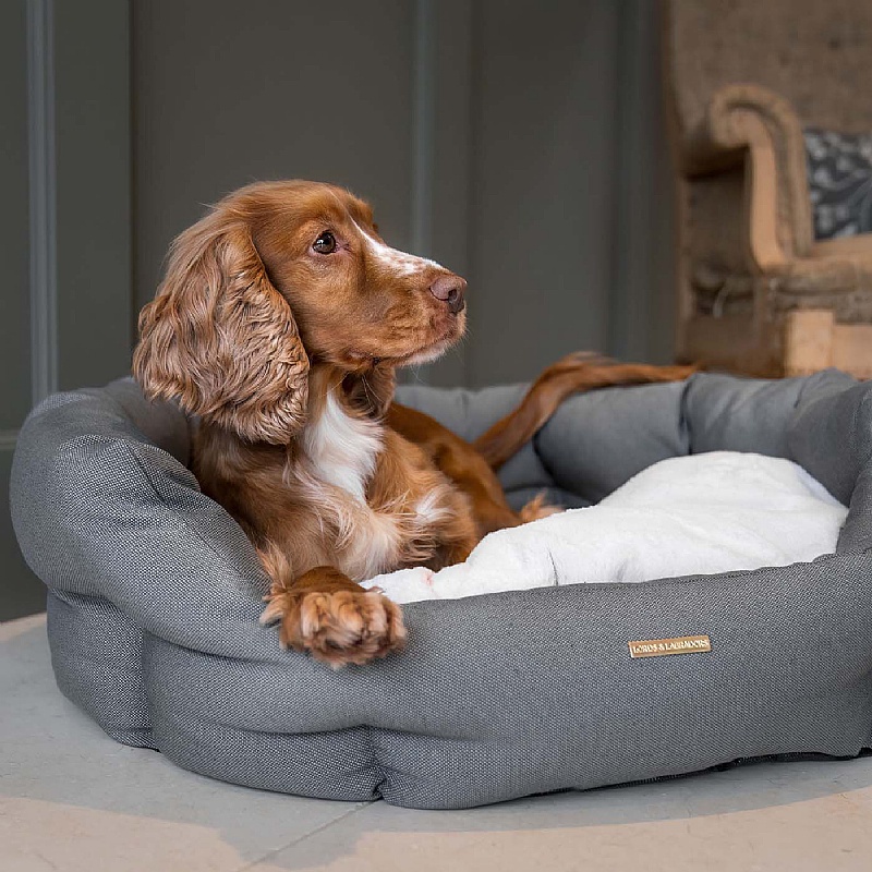 Essentials Twill Oval Dog Beds