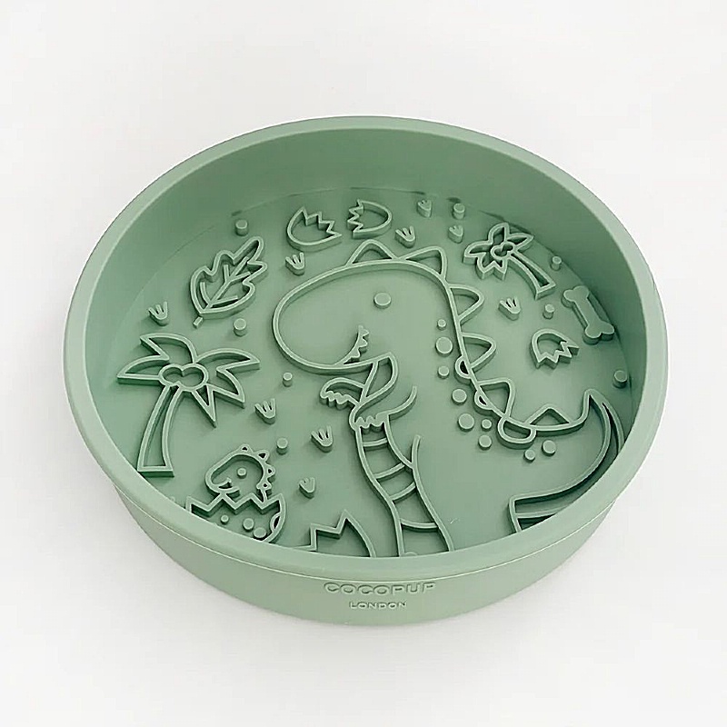 Dinopaws Slow Feeder Dog Bowl and Lick Mat
