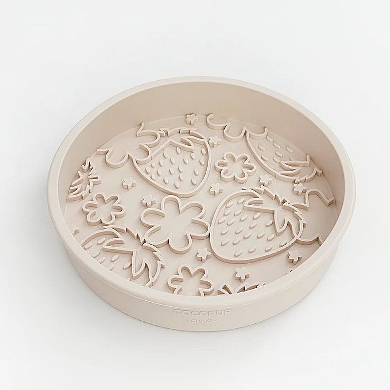 Pupberry Fields Slow Feeder Dog Bowl and Lick Mat