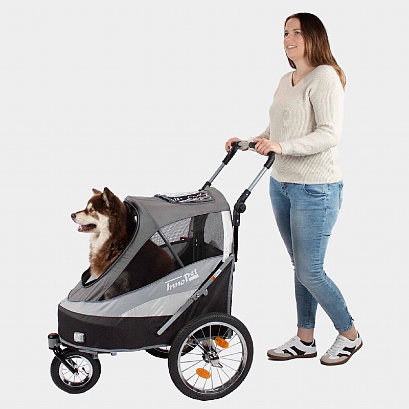 Sporty Deluxe Dog Trailer and Dog Pram with Free Raincover