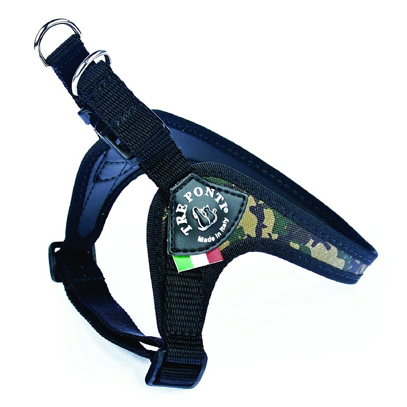Treponti Easy Fit Camo Dog Harness with Adjustable Girth