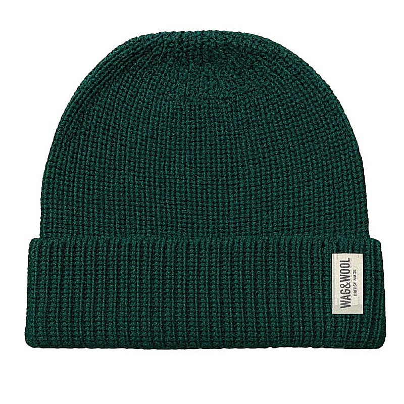 Wag & Wool Forest Green British Wool Beanie Hat
