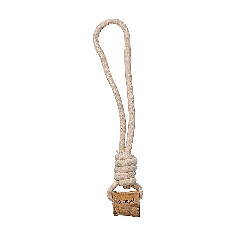 Quapas Coffee Wood Lasso Tug Rope and Chew Dog Toy