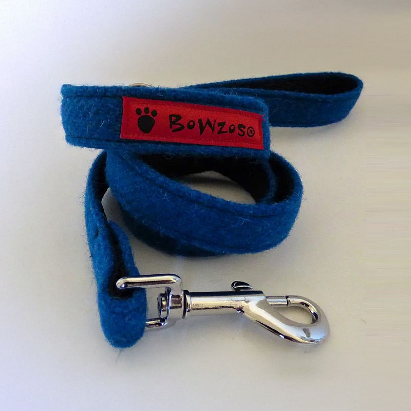 Bonnie Blue Harris Tweed Dog Lead