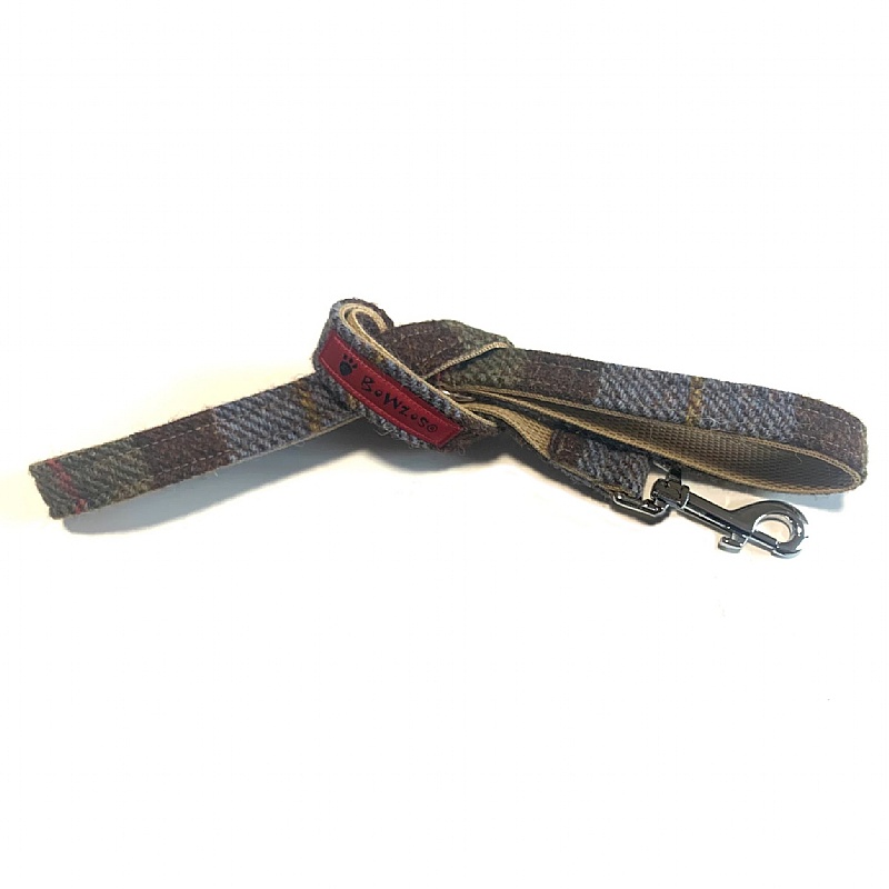 MacLeod Tartan Harris Tweed Dog Lead