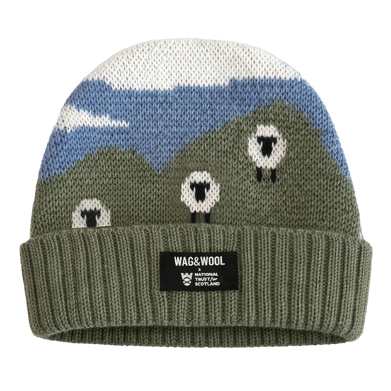 Blackface Sheep British Wool Beanie Hat