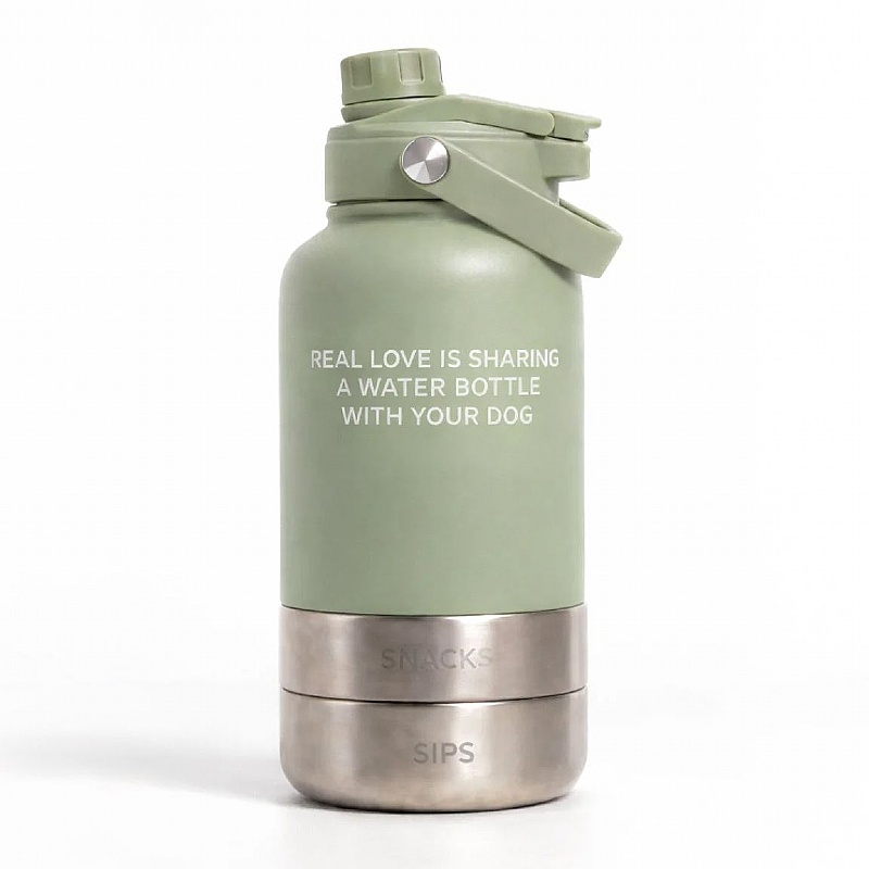 The Dog Bowl Bottle 3-in-1 Travel Bottle