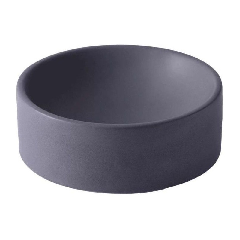 Quapas Light Grey Ceramic Dog Bowl