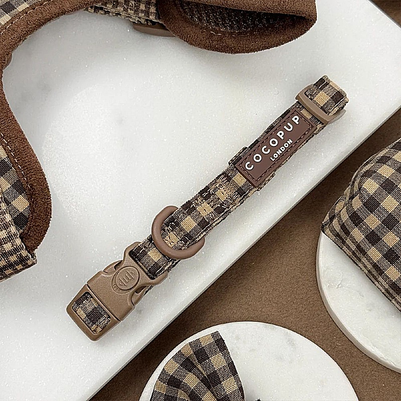 Cocopup London Cotswold Check Dog Collar