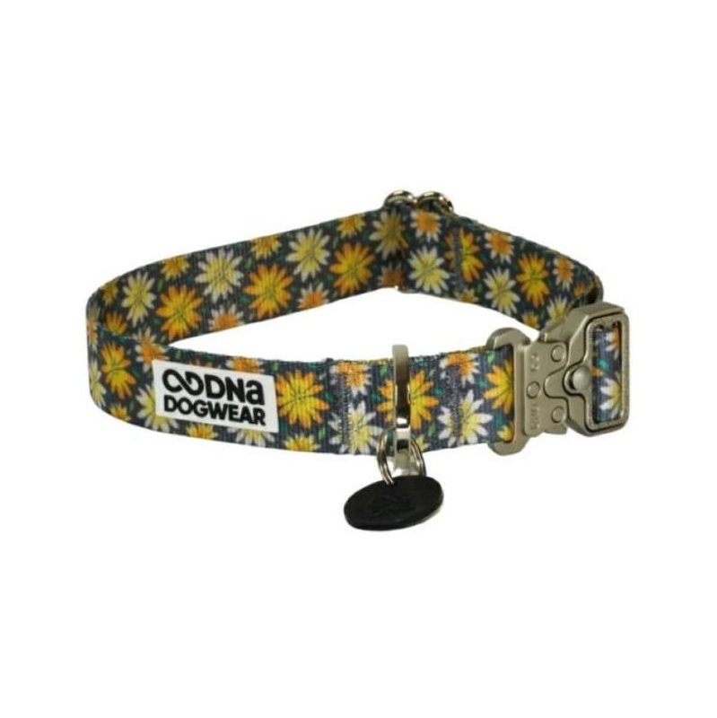 DNA Art Blooms Heritage Flowers Dog Collars