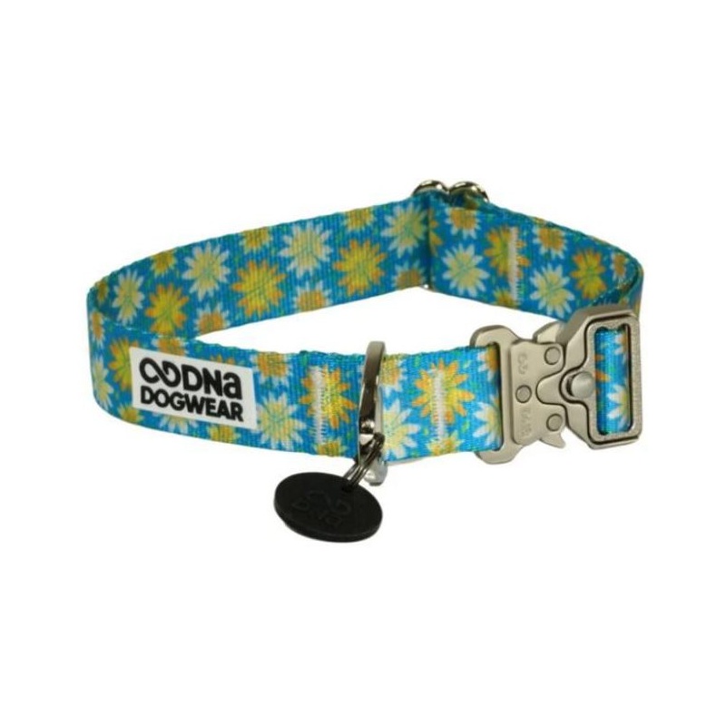 DNA Art Blooms Sunny Flowers Dog Collars