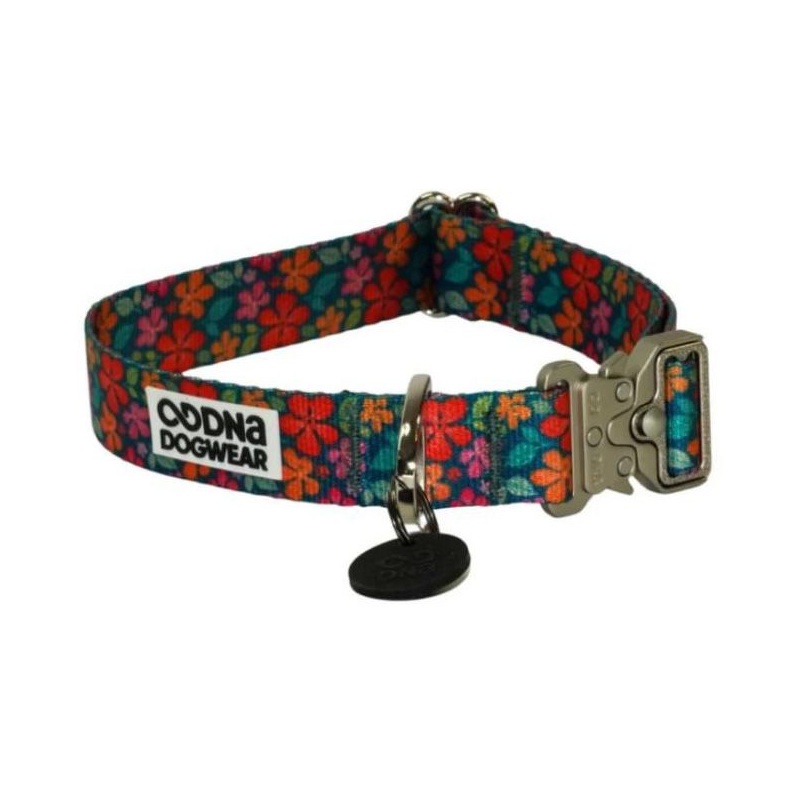 DNA Art Blooms Tropic Flowers Dog Collars