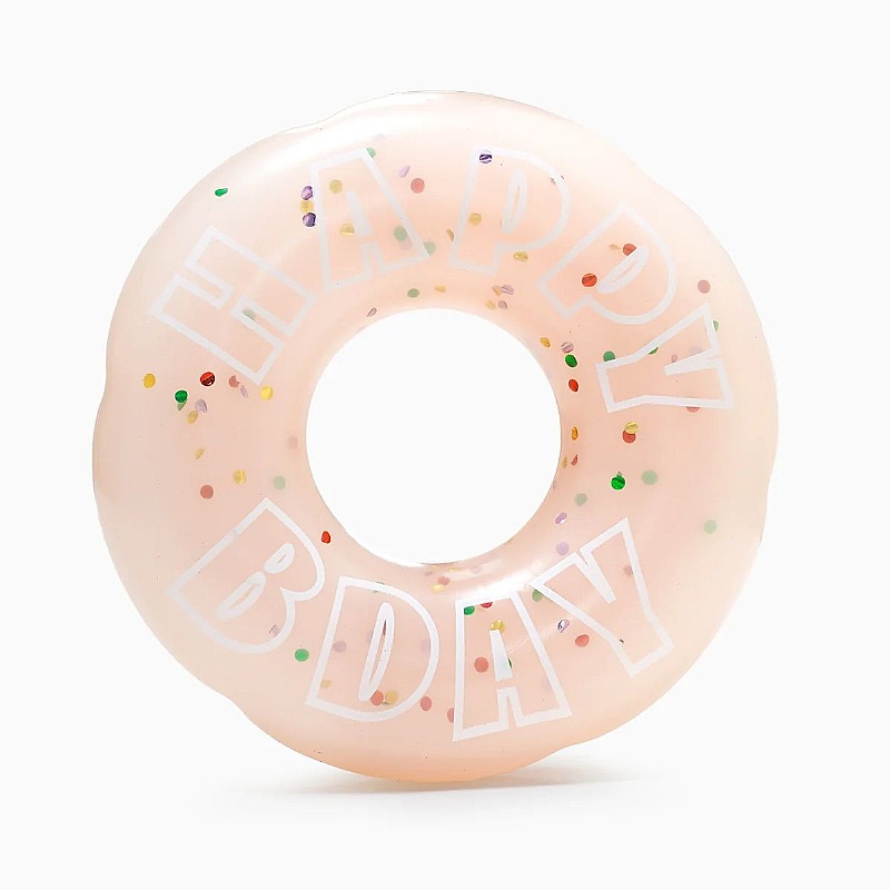 Yappy Birthday Donut Squeaky Dog Toy