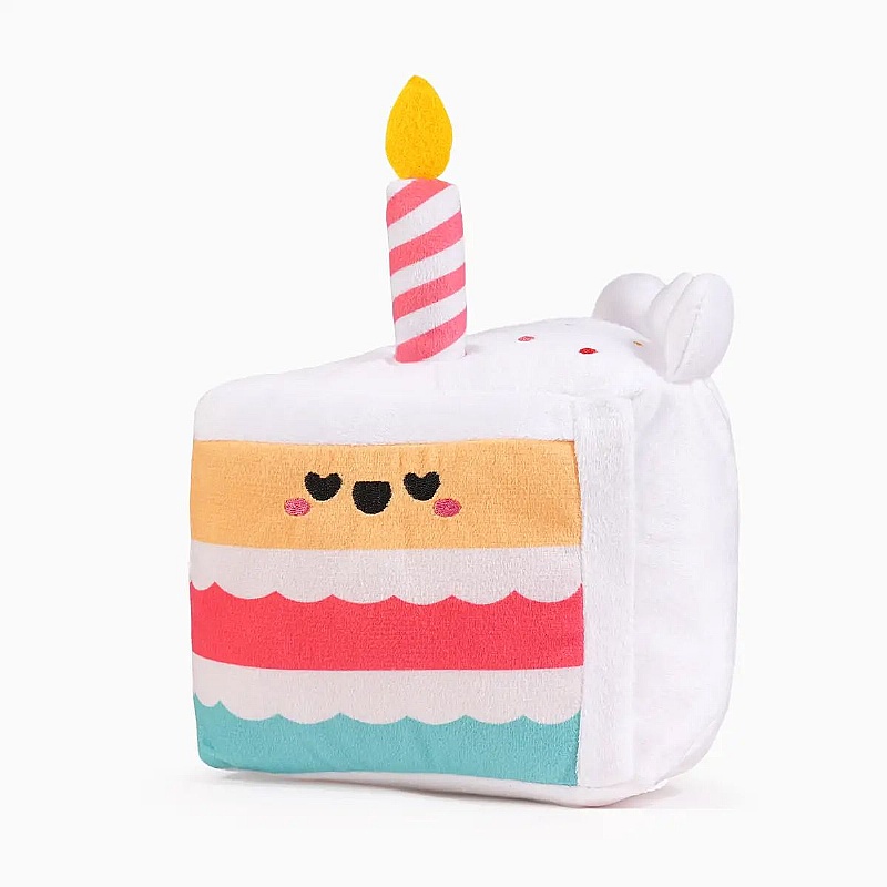 Yappy Birthday Barkday Cake Squeaky Dog Toy