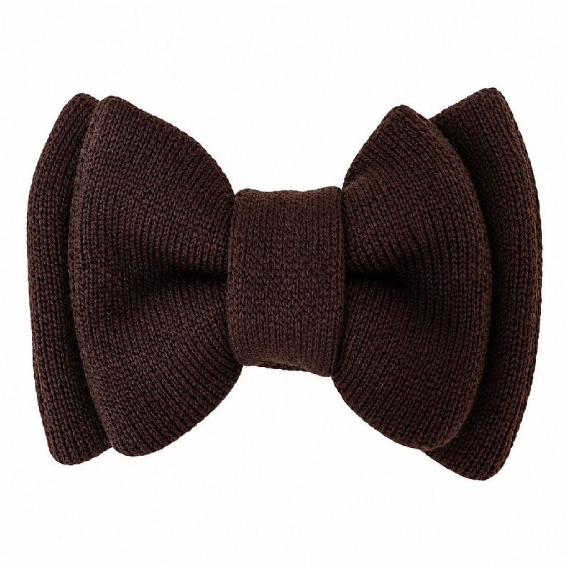 Mocha Jumbo Dog Bow Tie