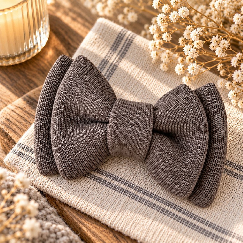 Mushroom Jumbo Dog Bow Tie