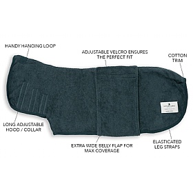 Ruff and Tumble Classic Dog Drying Coat Features