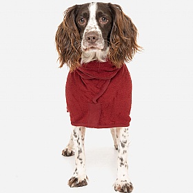 Ruff and Tumble Classic Dog Drying Coats Rosehip