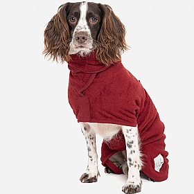Ruff and Tumble Classic Dog Drying Coats Rosehip