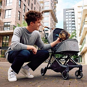 City Buggy Dog Pram - action