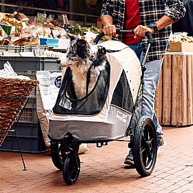 Sporty Evolution Dog Trailer and Dog Pram with Free Raincover