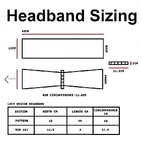 Wag & Wool Headband - Size Guide