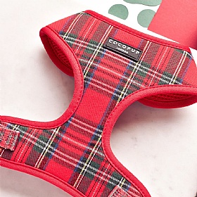 Cocopup Red Tartan Dog Harness