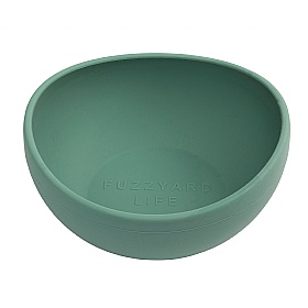 FuzzYard Life Non-Slip Silicone Dog Bowls Green