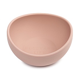 FuzzYard Life Non-Slip Silicone Dog Bowls Soft Blush