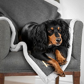 Lords & Labradors Essentials Herdwick Blanket Graphite