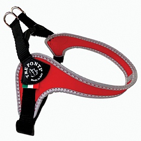 Treponti Easy Fit Classic Dog Harness with Adjustable Girth Red
