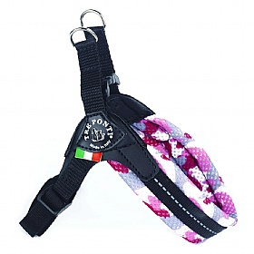 Treponti Easy Fit Mesh Pink Camo Dog Harness with Adjustable Girth
