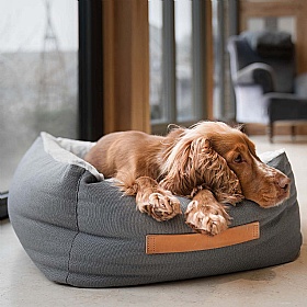 Essentials Twill Box Dog Beds