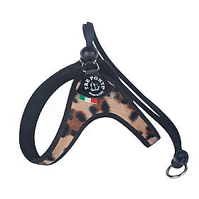 Treponti Easy Fit Leopard Dog Harness with Adjustable Toggle Closure