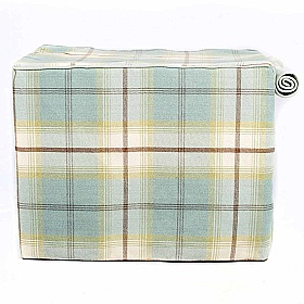 Balmoral Tweed Dog Crate Set in Duck Egg
