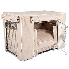 Savanna Dog Crate Set Oatmeal
