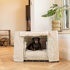 Savanna Dog Crate Set Oatmeal