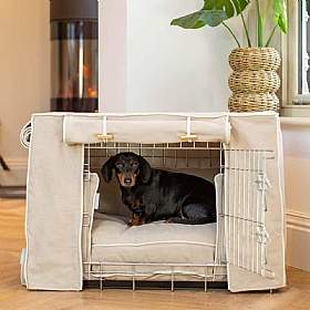 Savanna Dog Crate Set Oatmeal