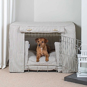 Regency Stripe Dog Crate Set
