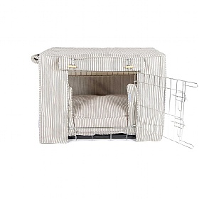 Regency Stripe Dog Crate Set
