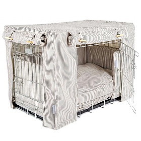 Regency Stripe Dog Crate Set