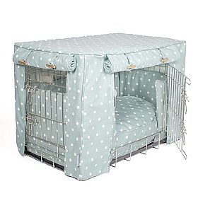 Spotted Dog Crate Set Duck Egg Spot