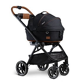 Maeve Small Breed Dog Pram in Onyx