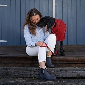 Ruff and Tumble Classic Dog Drying Coat Rosehip