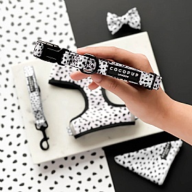 Cocopup London Monochrome Spots Puppy Collar and Lead Set