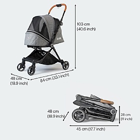 City Buggy Dog Pram dimensions