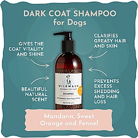 Wild Wash Shampoo for Dark or Greasy Coats 300ml