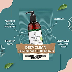 Wild Wash Dog Shampoo for Deep Cleaning and Deodorising 300ml